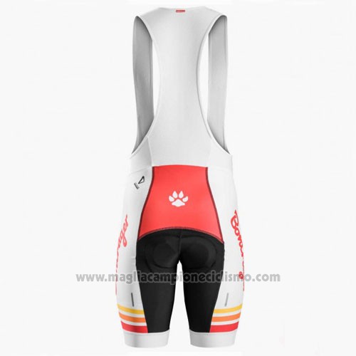 2016 Abbigliamento Ciclismo Trek Bontrager Rosso e Bianco Manica Corta e Salopette